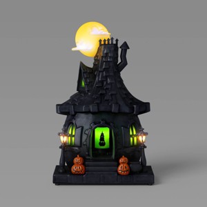 11.42" Witch Hut Halloween Decorative Prop Black - Hyde and EEK! Boutique™ - 1 of 3