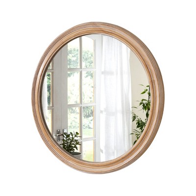 GlasFlength Decorative Wall Mirrors Vintage Small Mirror Wall Art Wall Mirror Bathroom Mirrors for Over Sink, Beige, 27.56"*1.18"*27.56"