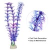 Unique Bargains Plastic Artificial Water Plants Aquarium Decorations Purple 8.27" Heigh 1 Pc - 3 of 4