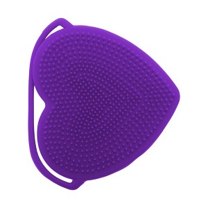 Unique Bargains Silicone Facial Cleansing Brush with Suction Cup 3.35"x2.95"x0.51" 1 Pc - 1 of 4