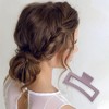 Unique Bargains Fashion Rectangle Frosted Hair Clips 1 Pc - 2 of 4