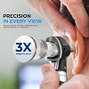 SereneLife 6.5" Fiber Optic Internal Ear Inspection Instrument - LED Otoscope with 3x Magnification and Storage Case - 3 of 4