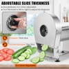 Commercial Electric Food Slicing Machine 0.2-12mm Thickness Adjustable Stainless Steel Vegetable Cutter, Silver 10.8"L x 9.8"W x 16.1"H - 4 of 4