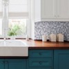 Smart Tiles 3D Peel and Stick Backsplash 4 Sheets of 10.20" x 8.85" Kitchen and Bathroom Wallpaper Brixia Cassoria: Vinyl Tile Paper - 3 of 4