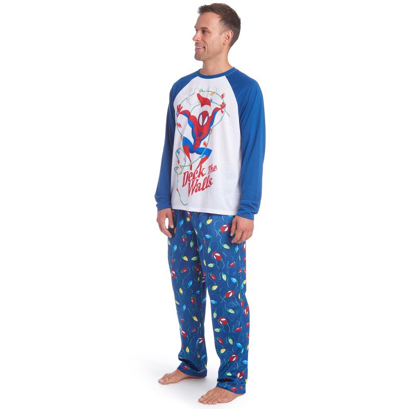 Marvel Spider-Man,Avengers Christmas Adult Pajama Shirt and Pants Sleep Set , 2 of 6