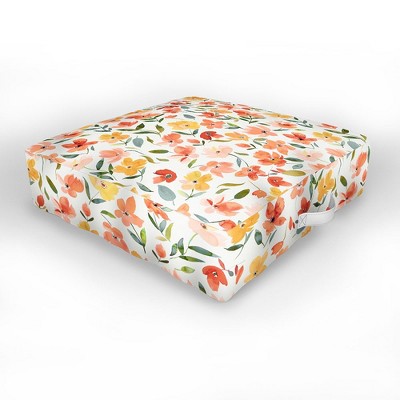 Ninola Design Countryside Fresh Flowers Outdoor Floor Cushion - Deny Designs