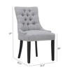 WestinTrends  Upholstered Wingback Button Tufted Dining Chair - 3 of 4