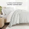 Chevron & Polka Dots Pattern Premium  3PC Duvet Cover & Shams Set, Ultra Soft, Easy Care - Becky Cameron - 2 of 4