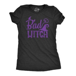 Womens Bad Witch T Shirt Funny Halloween Movie Tee For Ladies - Crazy Dog Women's T Shirt - 1 of 4