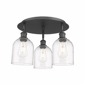 Bella - 3 Light Flush Mount In Industrial Style-10.5 Inches Tall and 17.25 Inches Wide - 1 of 1
