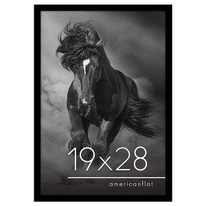 Americanflat 19x28 Poster Frame with Polished Plexiglass - Black Picture Frame with Engineered Wood - Epic Collection - 1 of 4