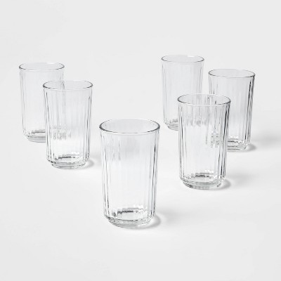 17oz 6pk Glass Saybrook Highball Glasses - Threshold™