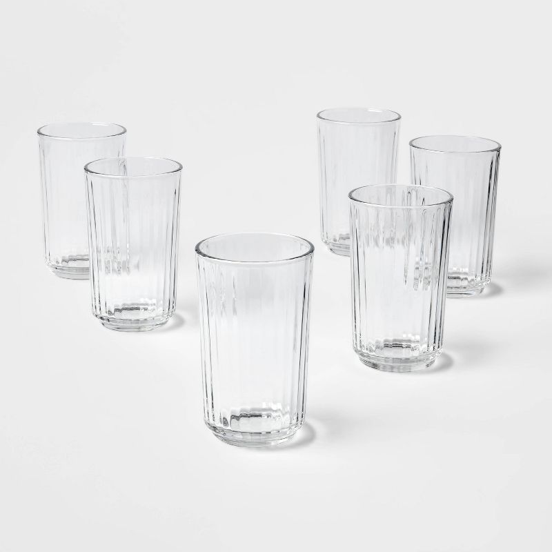 17oz 6pk Glass Saybrook Highball Glasses - Threshold&#8482;, 1 of 5