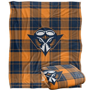 The University Of Tennessee At Martin Campus Plaid Spirit Silky Touch Super Soft Throw Blanket 50x60 - 1 of 4