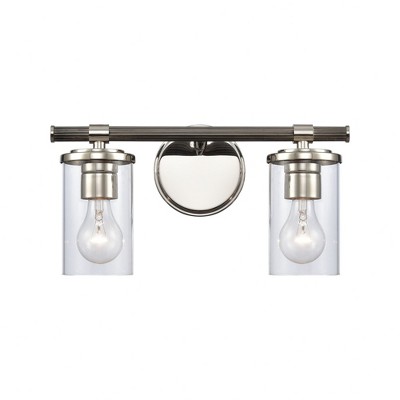 Elk Home Burrow 2 - Light Vanity in  Polished Nickel