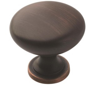 Amerock Edona Cabinet or Furniture Knob, 1-1/4 inch (32mm) Diameter - 1 of 4