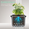 Unique Bargains Thickened Fabric Durable Handles Multipurpose Good Drainage Plant Grow Bags 5 Pcs - 4 of 4