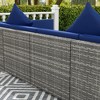 Resenkos 7-Piece Rattan Sectional Set, Outdoor Sectional Furniture, PE Rattan, - 4 of 4