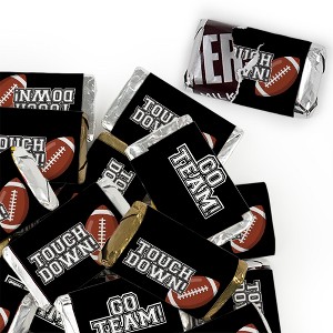 Football Party Candy Favors Hershey's Miniatures Chocolate by Just Candy - Touchdown - Choose Your Team Colors - 1 of 4