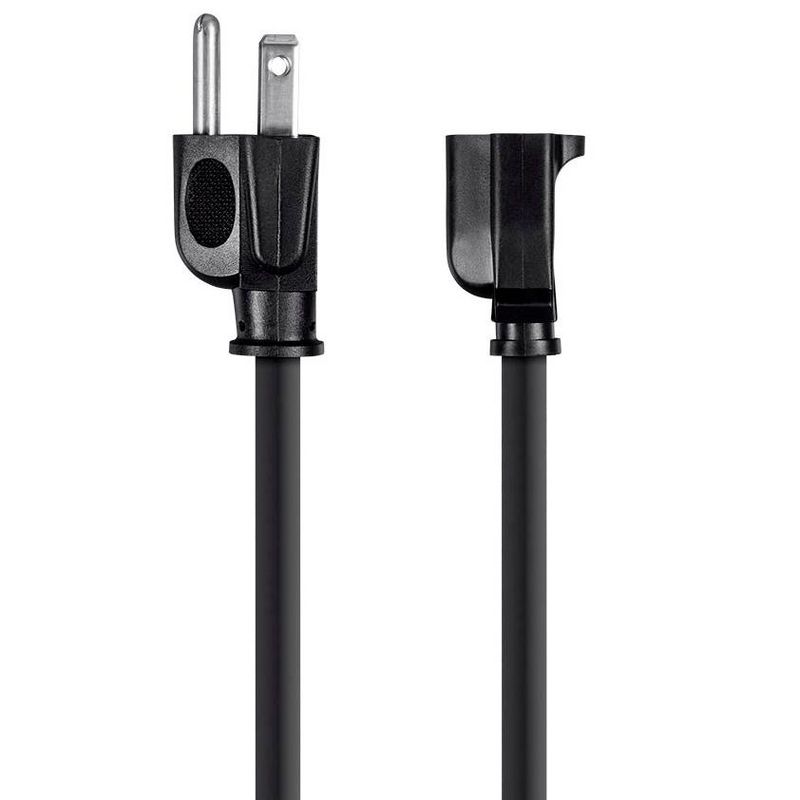 Monoprice Power Extension Cord Cable - 6 Feet - Black | 14AWG 15A (NEMA 5-15P to NEMA 5-15R), 2 of 7