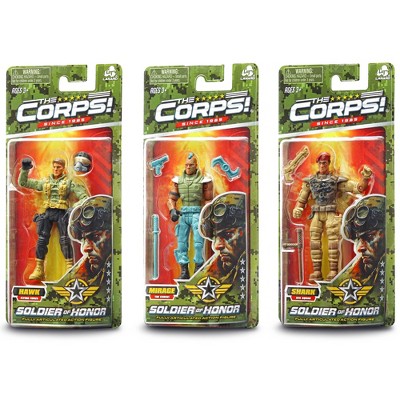 Lanard The Corps! Soldier Of Honor - 3 Pack Action Figures, 3+