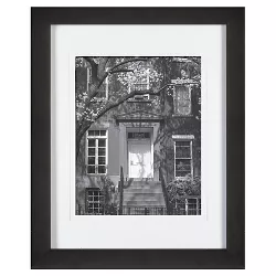 11"x14" Matted to 8" x 10" Frame Black - Gallery Solutions
