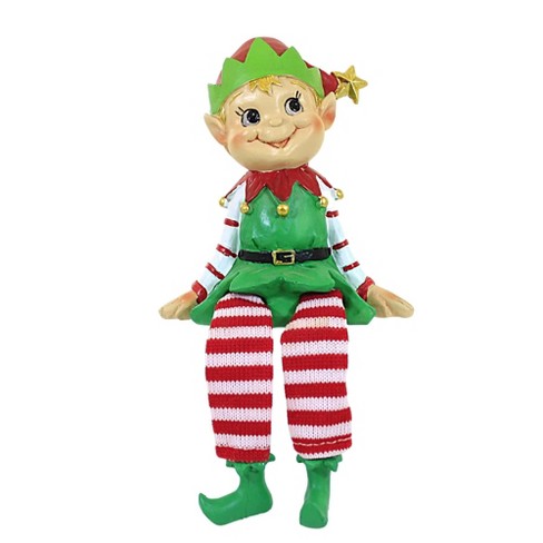 5.0 Inch Happy Elf Sitter Dangle Legs Figurines : Target