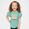 The Juniper Shop Groovy Easter Chick Toddler Flutter Sleeve Tee - 2 of 2