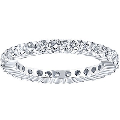 Pompeii3 Round Brilliant Cut 1.00 ctw Diamond Platinum Eternity Band