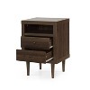 Christopher Knight Home Nystrom Mid Century Modern 2 Drawer Nightstand Walnut - 3 of 4