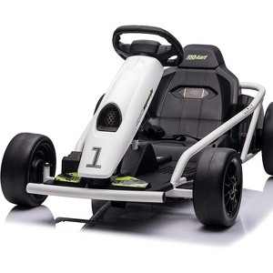 24V Go Kart for Kids, 300W*2 Extra Powerful Motors, 9Ah Large Battery 8.1MPH High Speed Drifting with Music, Horn, Max Load - 1 of 4