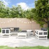 vidaXL Patio Lounge Set - Outdoor Furniture 8 Piece - White Solid Pine Wood - Farmhouse Style - for Garden, Patio, or Terrace - 2 of 4