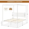 Metal Canopy Platform Bed Frame - 3 of 4