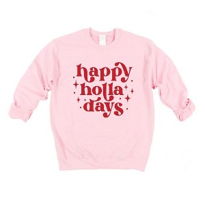 Simply Sage Market Women's Graphic Sweatshirt Whimsical Happy Holla Days - 1 of 4