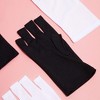 Glamlily 2 Pairs Fingerless UV Light Gloves for Gel Nail Manicures, Sun Protection, 2 Colours - 2 of 4