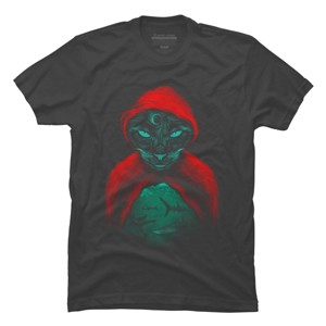 Men's Design By Humans Cat Sharks By uwanlibner T-Shirt - 1 of 4