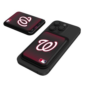 MLB National League Teams Linen Black Magnetic Credit Card Wallet - 1 of 3