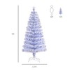 5ft Tall Pre-Lit Douglas Fir Artificial Christmas Tree with Realistic Branches-Color LED Lights - 3 of 4