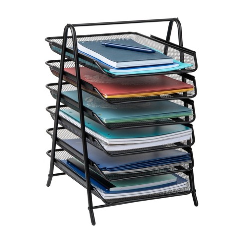 Small plastic desktop organizer with 9 drawers, Plastic File Cabinet:  Streamlined Office Storage