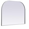 Elegant Lighting Metal Frame Arch Mirror 40x30 Inch in Silver - 3 of 4