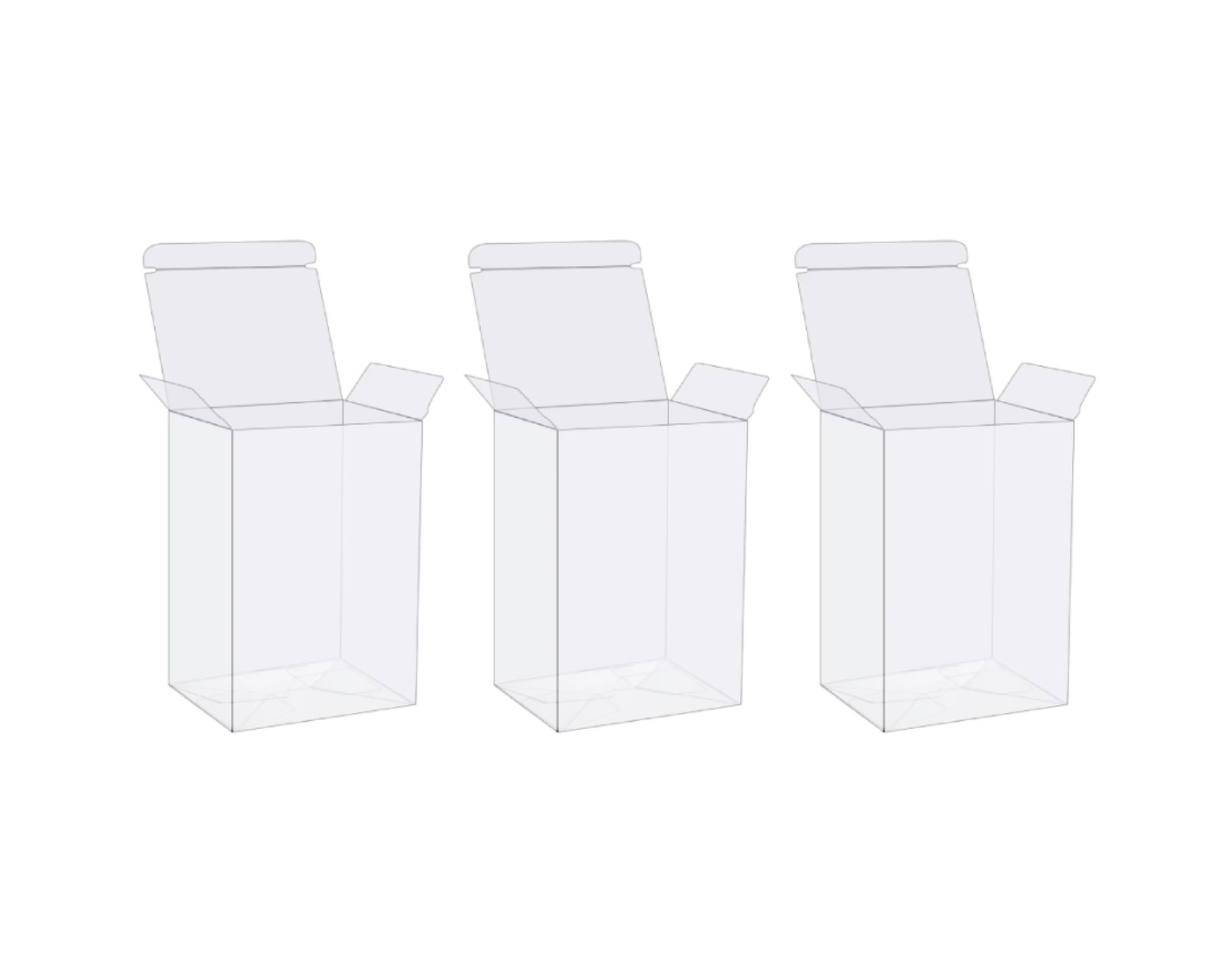 Set of 3 Protector Case for Funko Pop! Vinyl Figures - 4 inches