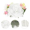 Unique Bargains Women's Flexible Simulated Flowers Hair Clips Comb 1 Pc - 3 of 4