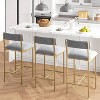 Bar Stools Set of 2, Kitchen Bar Stools with Footrest, 2 Counter Height Barstools for Counter Bar, Island, Easy Assembly - 4 of 4
