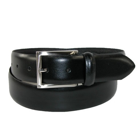 Black Leather Dress Belt