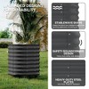 Raised Garden Bed, Self-Watering Wheel Mobile Metal Planter Box Galvanized Steel Outdoor Rolling Garden Bed for Vegetables Flowers Herbs - 3 of 4