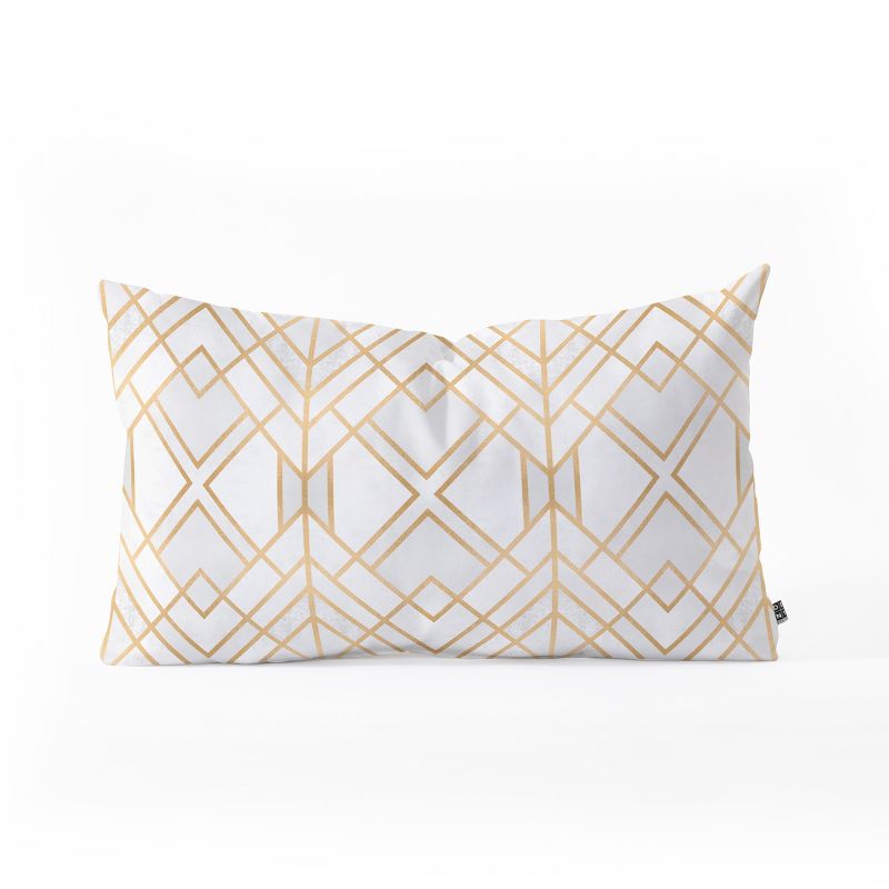 Elisabeth Fredriksson Geo Lumbar Throw Pillow Light Gold - Deny Designs, 1 of 4