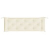 Aghana Digitals Cream Oxford Fabric Garden Bench Cushion - Breathable, Weather-Resistant, Non-Slip - 4 of 4