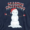 Men's Rick And Morty Christmas, Season'S Greetings Morty Snowman Crewneck Sweatshirt - 2 of 4