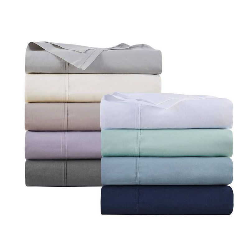 200 Thread Count Cotton Peached Percale Sheet Set, 5 of 6