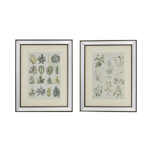 SEVOBAL Wall Art Mirror Framed Set Ornate Golden Tint Decor for Luxurious Elegant Living Room Interior Areas with Grace, Multicolored, 24"*24"*12" - 1 of 4